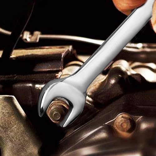 19mm Metric Wrench Industrial Combination Wrench with 12-Point Design Chrome Vanadium Steel Gear Spanner