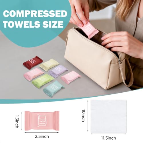 42PCS Disposable Compressed Washcloths for Travel - Soft & Tear-Resistant