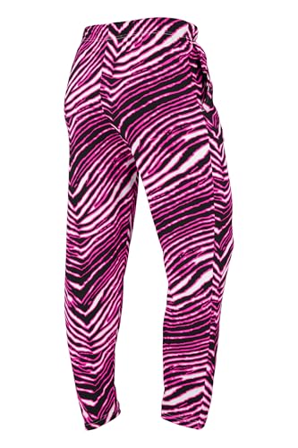 Zubaz Men's Z88 Original Pants - Black/Fluorescent Pink, Large
