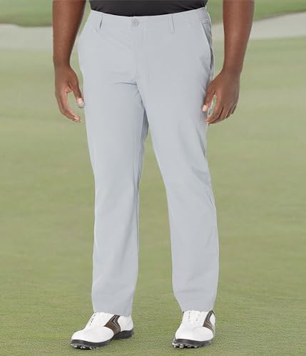 Under Armour Golf Drive Pants 34W x 32L Halo Gray Water-Resistant Stretch Twill