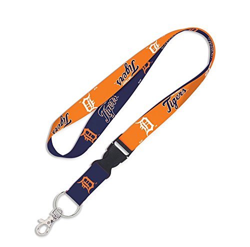 Detroit Tigers Lanyard with Detachable Buckle - 3/4"