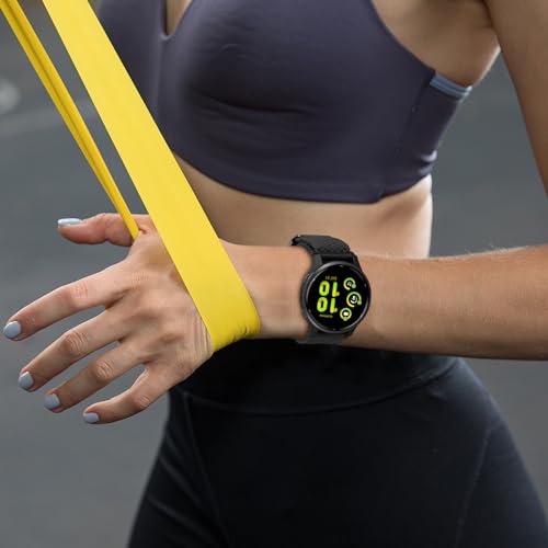 Laband 18mm Nylon Watch Band - Black Quick Release Compatible with Garmin Venu 2S/3S/4 41mm, Vivoactive 4S, Vivomove 3S, Forerunner 255S/265S