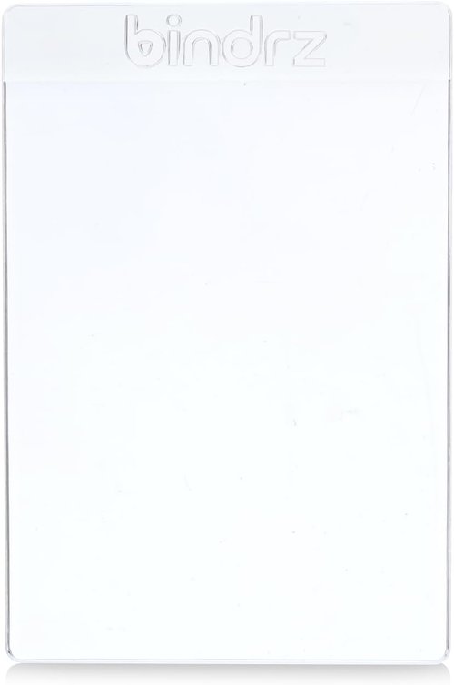 Bindrz 50 Semi-Rigid Card Holders - 3 5/16” x 4 7/8” with 1/2” Lip for PSA, BGS, SGC & CSG Grading