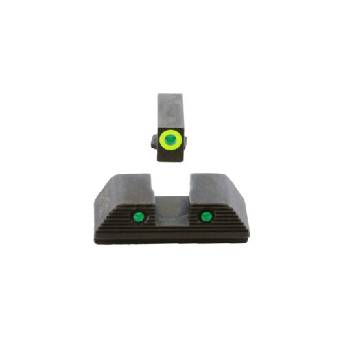 AMERIGLO Trooper Series - Three-Dot Green Tritium Design Glock Set Front Outline LumiGreen Gen 5 9mm/.40