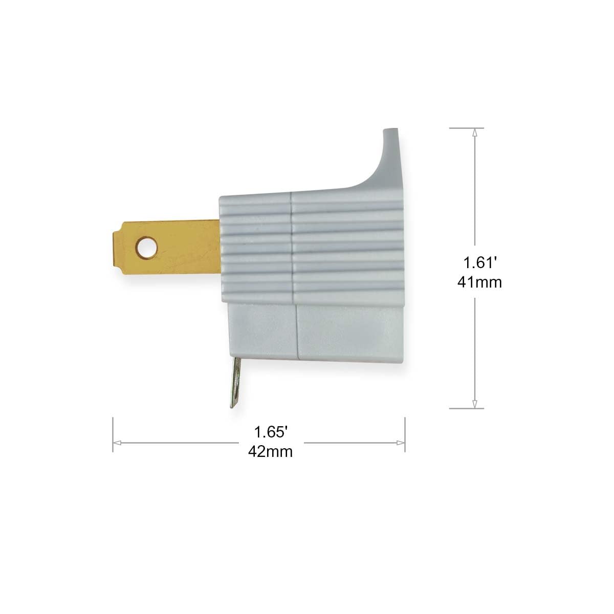 OSKOS 12 Pack Grounding Outlet Adapter, 3-2 Prong Adapter Converter, Portable Wall Outlet Plug, ETL Listed.