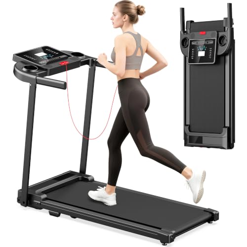 Foldable Treadmill for Home with LED Display - Compact & Portable