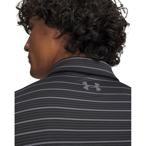 Under Armour Golf Matchplay Printed Polo X-Large Tall Black/Anthracite/Castlerock