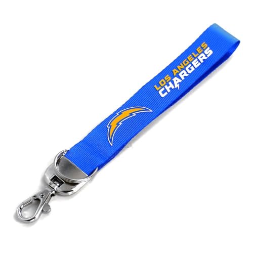 Los Angeles Chargers Deluxe Wristlet Keychain with Carabiner