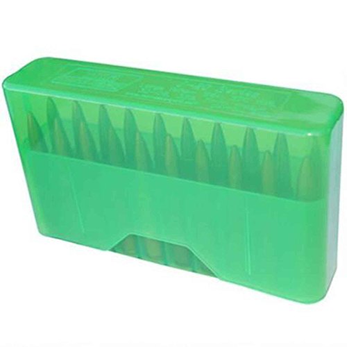Slip-Top Rifle Ammo Box - 20-Round, Clear Green