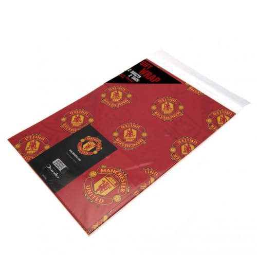 Manchester United Gift Wrap Set with Tags - 2 Sheets