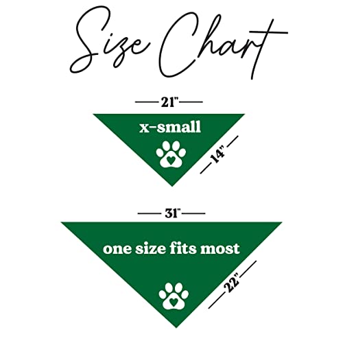 Big Fry Dog Bandana - Adjustable Lightweight Green One Size