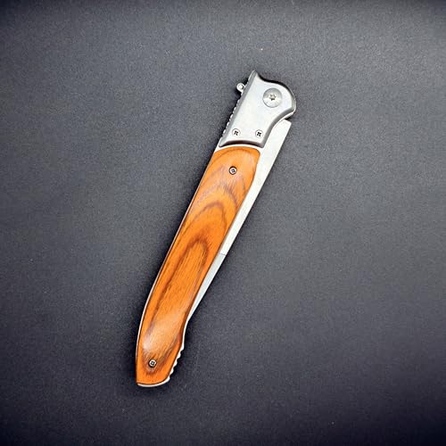 12-Inch Folding Pocket Knife with Stainless Steel Blade & Locking Mechanism