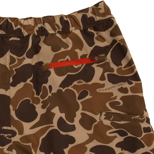 Drake Waterfowl Men's Lake Shore Dock Shorts - Camouflage, Quick-Dry, 6" Inseam, Medium