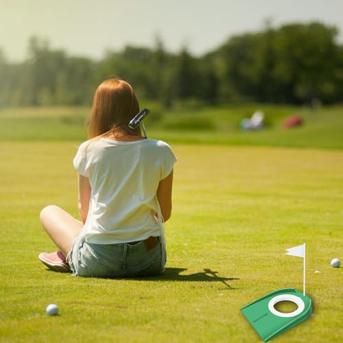 Golf Putting Cup with Flag - Indoor/Outdoor Practice Aid