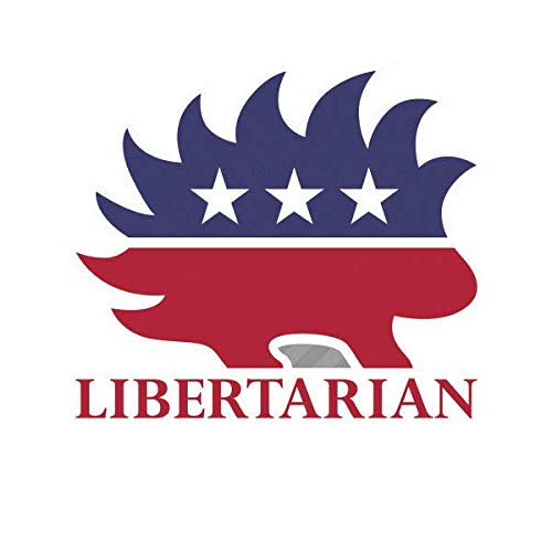 Libertarian Porcupine Vinyl Sticker - 5 Inch Bumper Decal