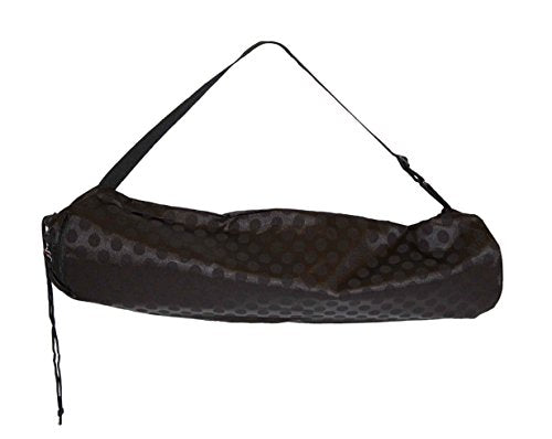 JFIT Deluxe Yoga Bag (Black) - 26" Mat Tote with Outer Pocket