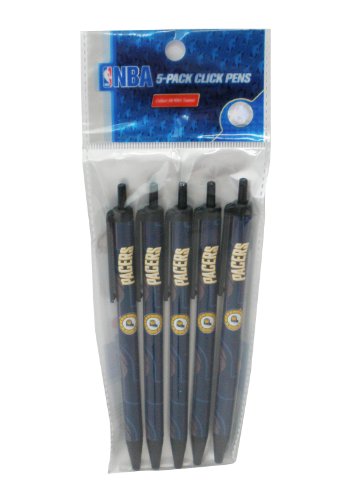 Retractable Ballpoint Pens - Indiana Pacers - 5 Pack