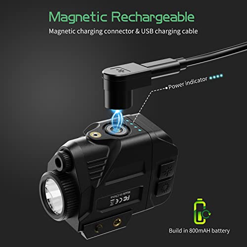 500 Lumen Pistol Light Laser Combo Rechargeable Blue Laser Beam