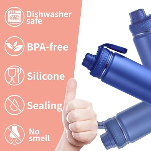 Leak-Proof Lid Gasket Replacement for Takeya Actives 24oz - 17 Pack