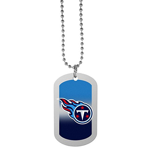 Tennessee Titans Dog Tag Necklace - 26-Inch Steel Chain