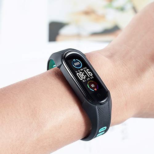 Soft Silicone Wristbands for Xiaomi Mi Band 6/5 - Black