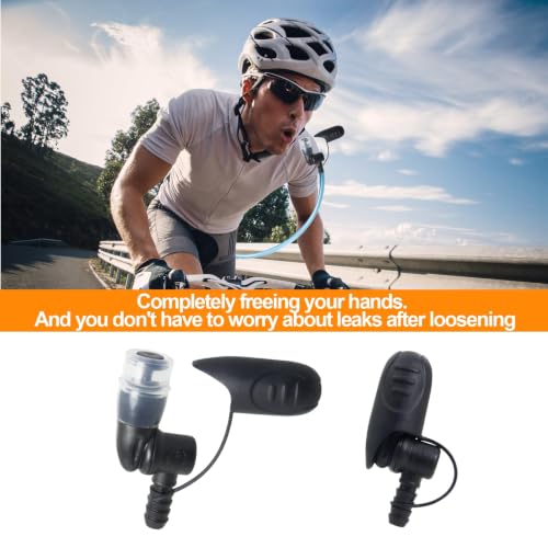 KIBBEH 2 Pack Black Hydration Bladder Bite Valve Replacement Mouthpieces