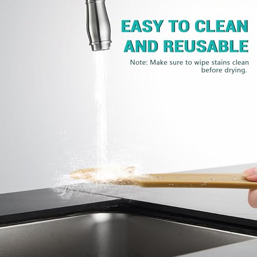 Huakaile 4 Size Set Rubber Caulking Tool, Premium Smooth Caulking Spatula Tool, Sealant Caulk Finishing Tool, Grout Applicator Tool for Tile Spreader Brick Skirting Kitchen Bathroom (4)