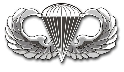 US Army Jump Wings Vinyl Decal Sticker - 3.8"