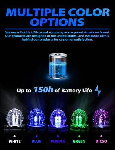 Disco BLUEWING 5pcs LED Deep Drop Underwater Fishing Lights Fish Lures for Swordfish, Tuna