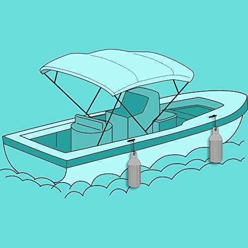 KAZINSKI EVA Boat Fenders for Docking, No Knot Marine Bumpers, Impact-Absorbing