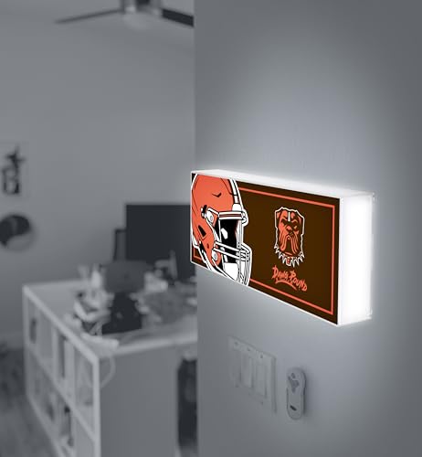 NFL LED Ambience Light Box - Eco-Friendly Wall Decor, USB-C & Battery Powered