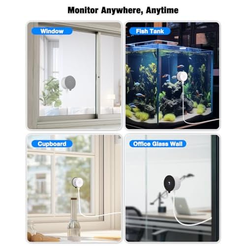 2K Window Camera for Home Security with Full Color Night Vision, 2.4GHz WiFi Indoor Security Cameras, Human & Motion Detection, 24/7 Monitoring, 2 Way Talk, Easy Install