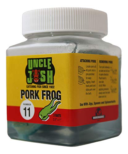 Uncle Josh Pork Frogs Fishing Bait 2.5 Inch for Bass and Pike