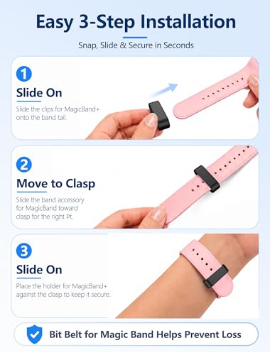 16Pcs Silicone Wristband Keeper Clips - Multicolor Security Locks