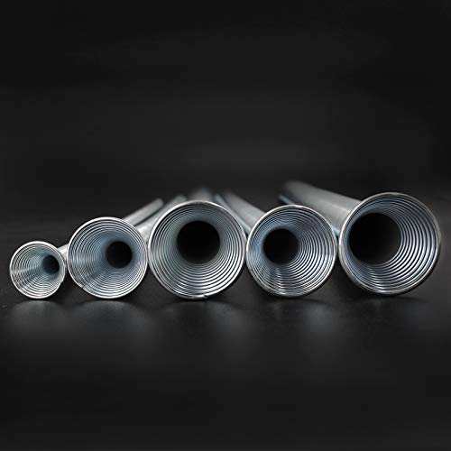 5 Pack Spring Tube Bender Set 1/4'', 5/16'', 3/8'', 1/2'' and 5/8'' for Copper, Aluminum and Thin Wall Steel Tubing Bender Kit, 8.27" / 210mm Length