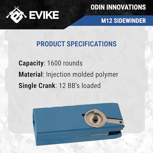 Airsoft BB Speed Loader - EMG Odin Innovations Sidewinder M12 - Blue
