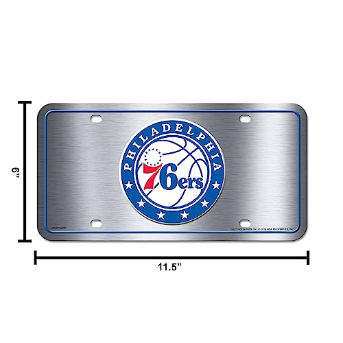 Philadelphia 76ers NBA Basketball Metal Auto Tag - 6" x 12"