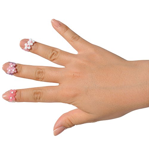 Medium Pink Flower Finger Sacks - Set of 3