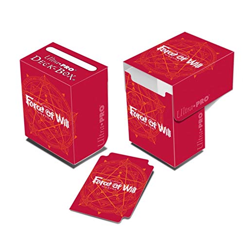 Red Magic Circle Deck Box for Force of Will Cards - Holds 82
