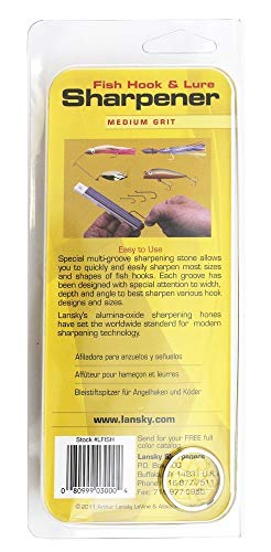 Lansky Multi-Groove Fish Hook Sharpener - Keep Hooks Sharp & Ready