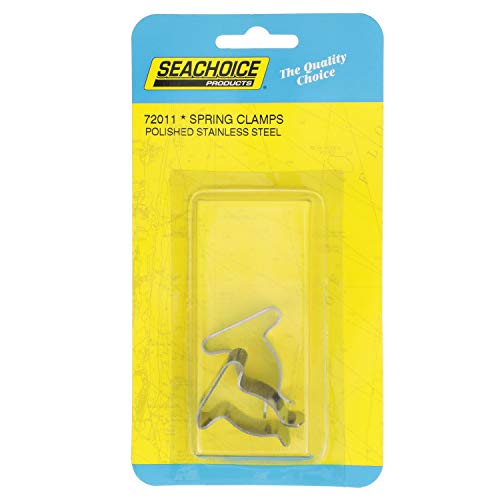 Stainless Steel Spring Clamps - 5/8 to 1-1/4 In. - Pack of 2
