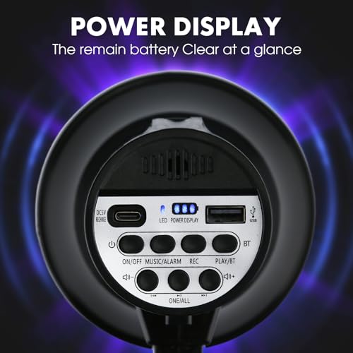 20W Rechargeable Megaphone with Siren & Bluetooth Input