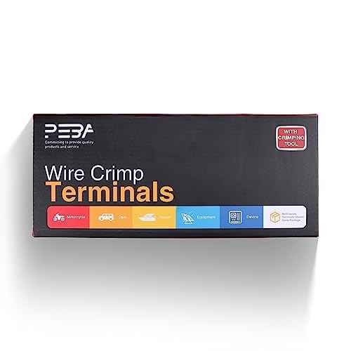 PEBA Ferrule Crimping Tool Kit, Square Pliers AWG28-7 & 21 Sizes Ferrules(AWG24-8) for Electrical Wiring/DIY Terminals | Self-Adjusting Ratchet Crimper - Copper Ferrule Kit