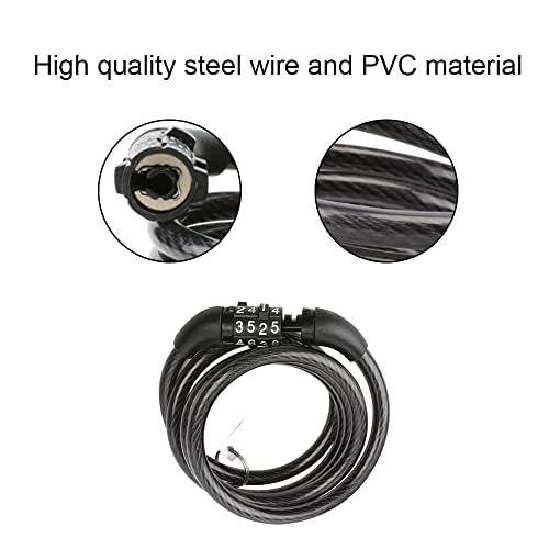 Combination Lock Cable Chain - Detachable Bike & Motorcycle Security