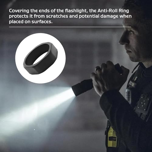 Anti-Roll Ring for 40mm Lens Flashlights - Durable Silicone