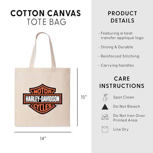 Canvas Tote Bag - 14" x 15" Classic Logo Design