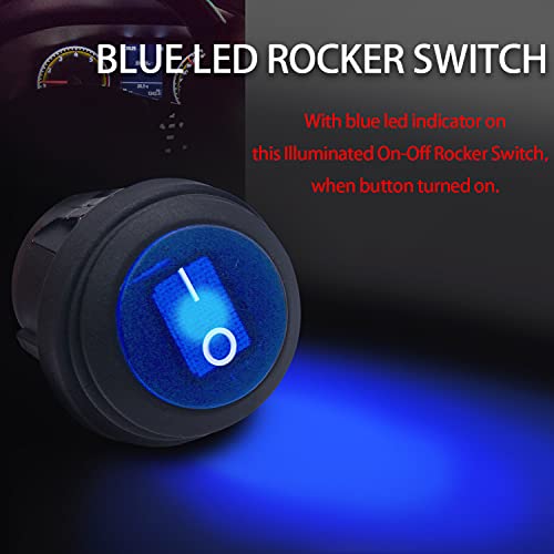 Waterproof Rocker Switch LED Light - 3PCS Multicolored