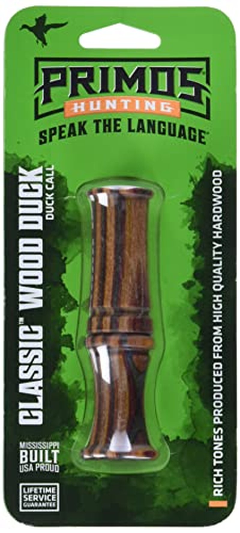 Primos Hunting 882 Duck Call, Classic Wood