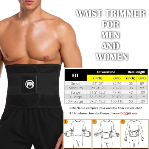 Waist Trainer Belt for Women - Large Black Waist Trimmer
