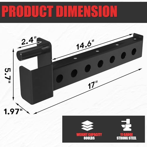 Safety Catches for 2"x2" Tube Power Rack - 800LBS Capacity (1 Pair)